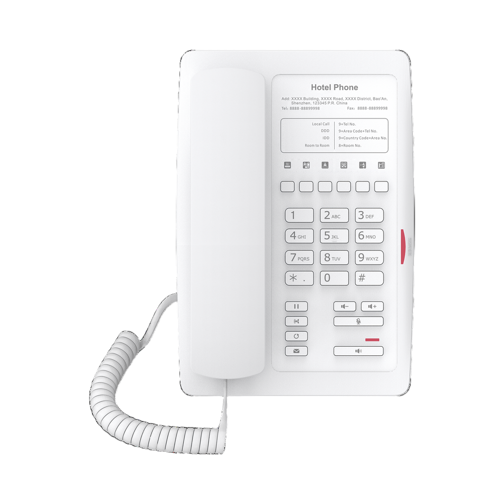 Teléfono IP WiFi para Hotelería, profesional con 6 teclas - Image 1
