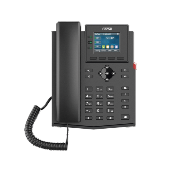 Teléfono IP empresarial para 4 líneas SIP