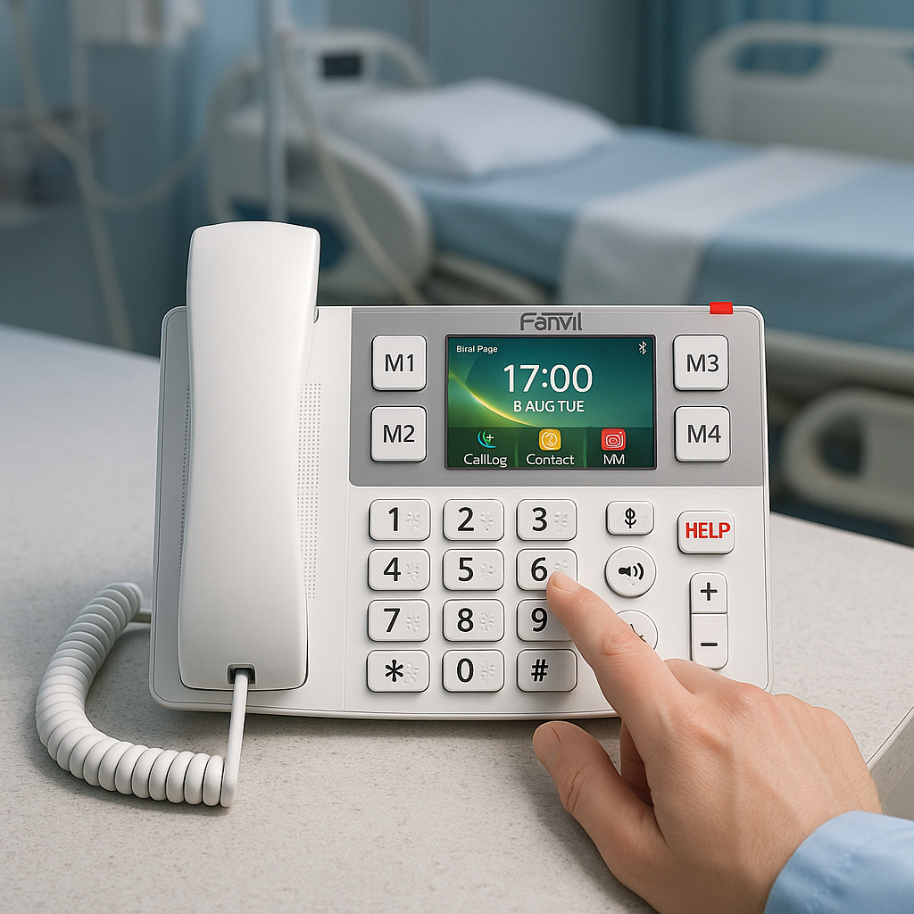 Teléfono IP Wi-Fi en Hospitales