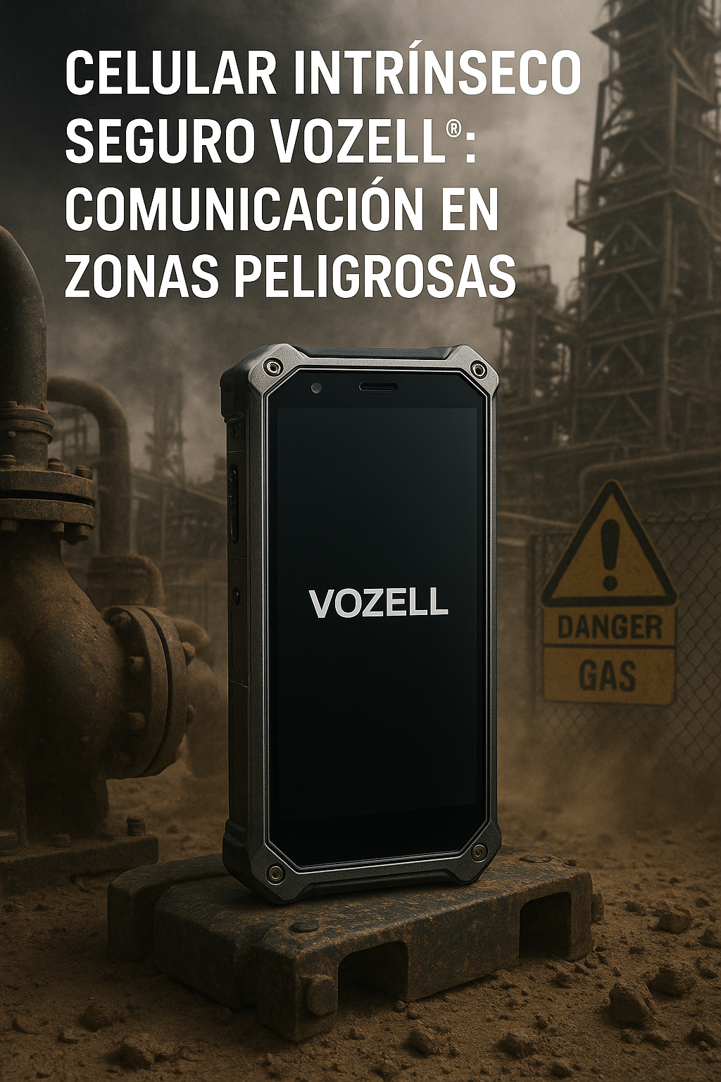Celular Intrínseco Seguro Vozell®: Comunicación en Zonas Peligrosas