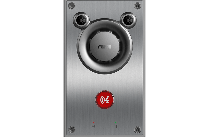 Intercomunicador IP, Altavoz 10W, 2 relevadores con botón para llamada, anti-vandálico, IP66 e IK10, PoE