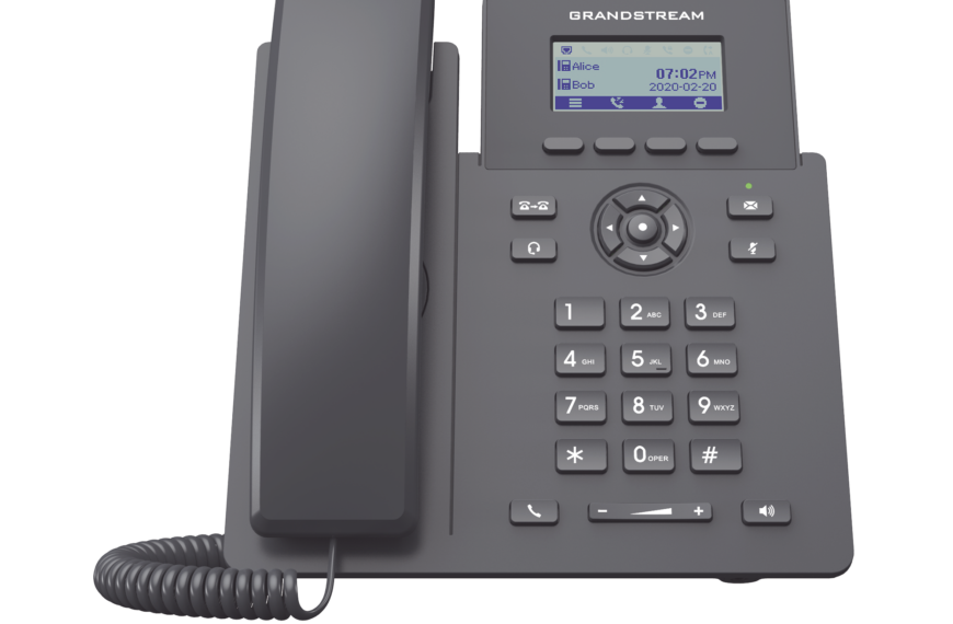 Tel&eacute;fono IP Grado Operador, 2 l&iacute;neas SIP con 2 cuentas, PoE, codec Opus, IPV4/IPV6 con gesti&oacute;n en la nube GDMS