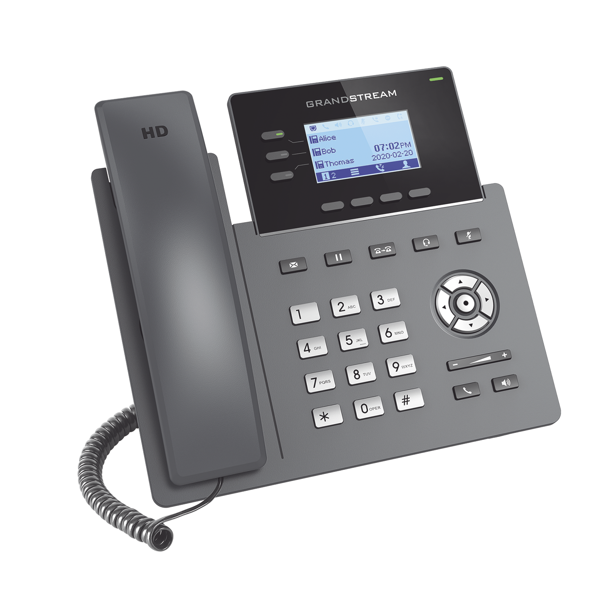 Teléfono IP Grado Operador, 3 líneas SIP con 6 cuentas, puertos Gigabit, codec Opus, IPV4/IPV6 con gestión en la nube GDMS - Image 2