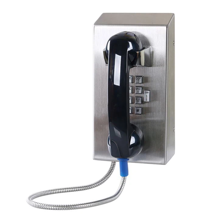 Vozell® JR201-FK-VC-SIP - Teléfono Público Antivandálico con Auricular de Acero Inoxidable - Image 1